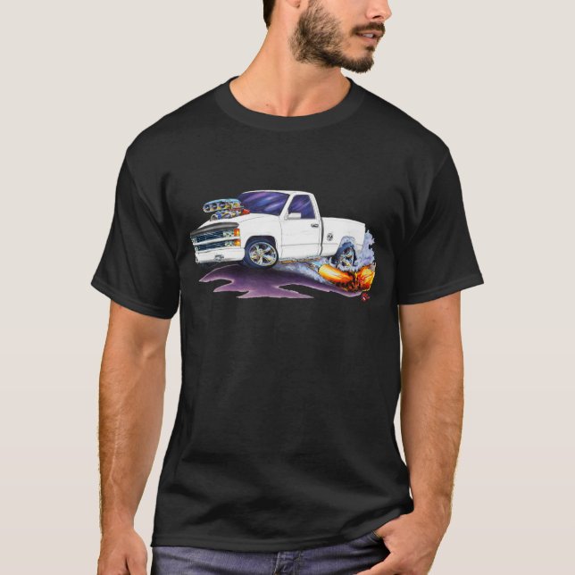 T-shirts Silverado 1988-98 WhiteTruck (Frente)