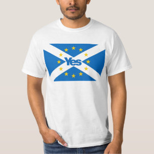 T-shirts Sim ao europeu independente Scotland