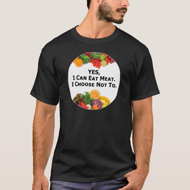 T-shirts SIM eu posso comer a carne que eu escolho não - o (Frente)
