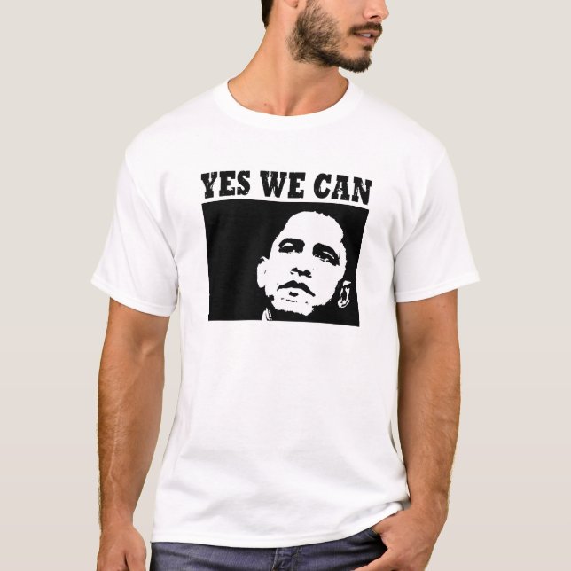 T-shirts Sim nós podemos Obama 2008 (Frente)
