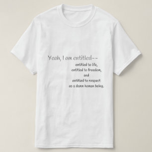 T-shirts Sim, Tenho Direito