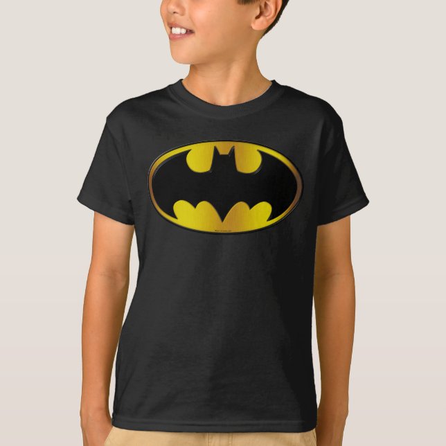 T-shirts Símbolo Batman | Logotipo de gradiente oval (Frente)