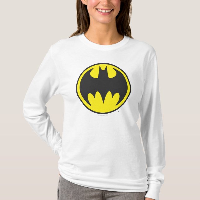 T-shirts Símbolo Batman | Logotipo do Bat Circle (Frente)
