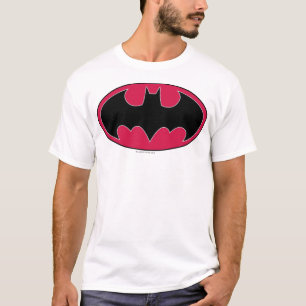 T-shirts Símbolo Batman Logotipo preto vermelho