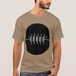 T-shirts Símbolo circundado das baterias