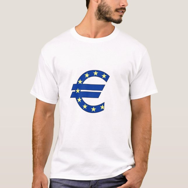 T-shirts símbolo da moeda euro sinal (Frente)
