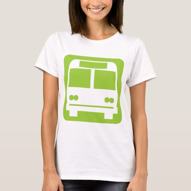 T-shirts Símbolo de barramento - Preto (Frente)
