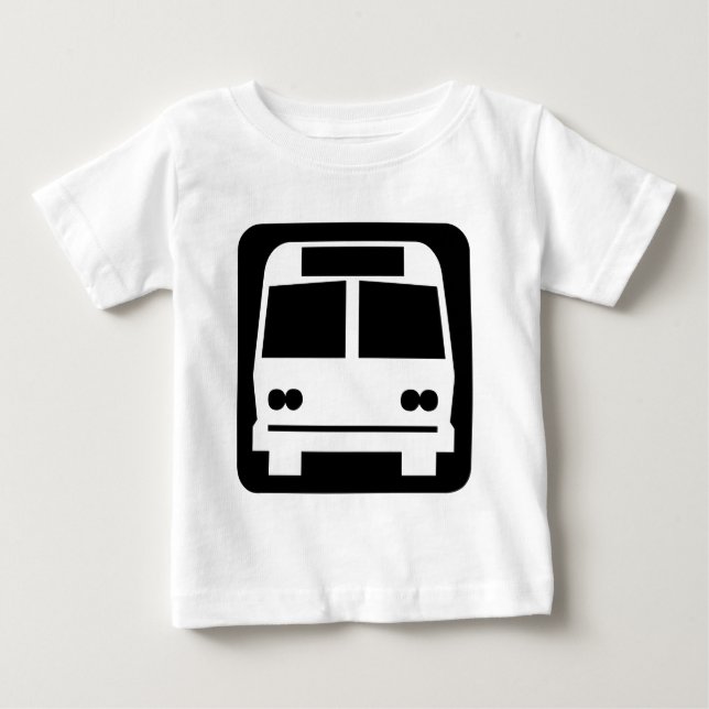 T-shirts Símbolo de barramento - Preto (Frente)
