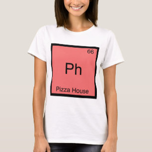 T-shirts Símbolo de Elemento de Química Divertida da Casa d