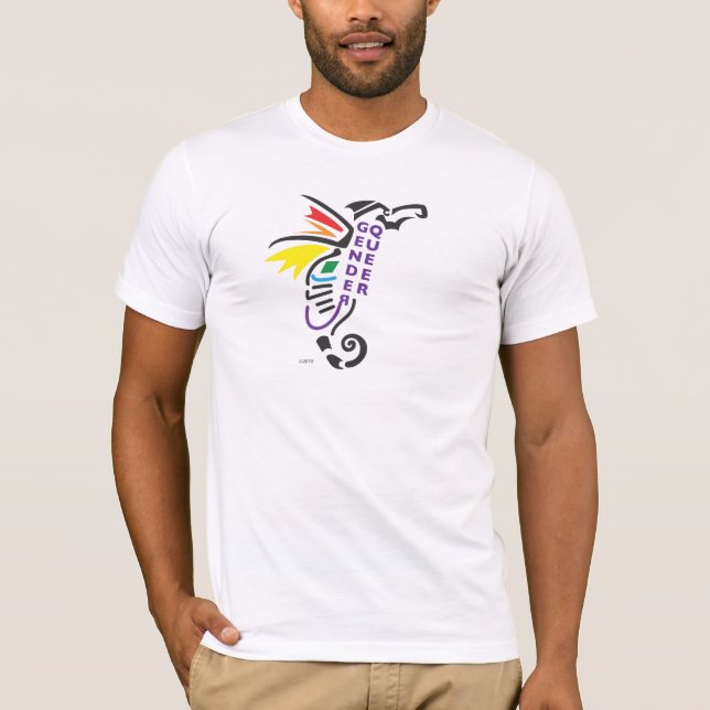 T-shirts Símbolo de Genderqueer (Frente)