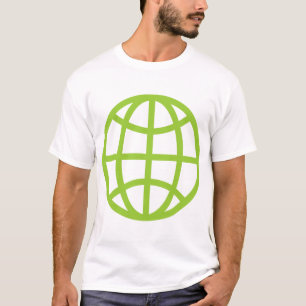 T-shirts Símbolo de Globo - Verde Martiano