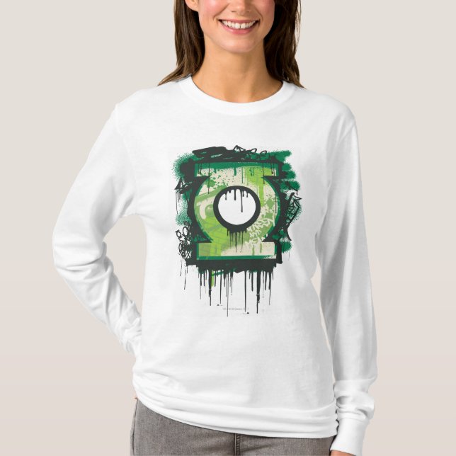 T-shirts Símbolo de Grafite Lanterna Verde (Frente)