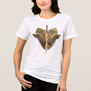 T-shirts Símbolo de Mulher Maravilha com Espada da Justiç