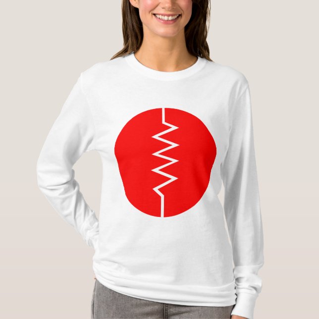 T-shirts Símbolo de resistência - dentro de um círculo (Frente)