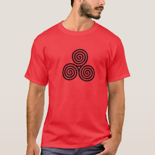 T-shirts Símbolo de Triskele, pagan, para, céltico, terra