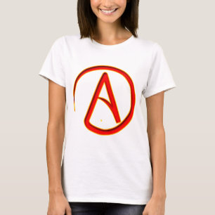 T-shirts Símbolo do ateísmo