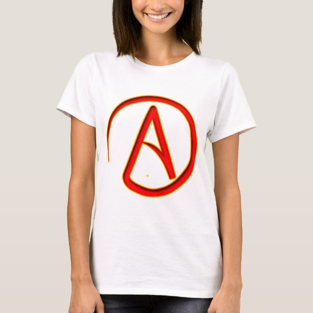 T-shirts Símbolo do ateísmo (Frente)