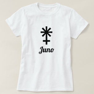T-shirts símbolo do ⚵ do asteroide Juno