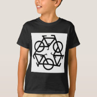 Símbolo do logotipo da bicicleta do reciclar