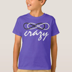 T-shirts Símbolo duplo Infinidade - Preto e Branco + louco