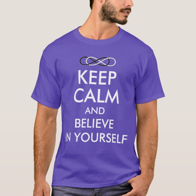 T-shirts Símbolo duplo Infinito - Preto e Branco (Frente)