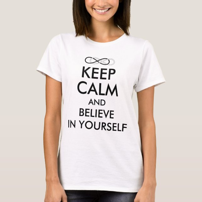 T-shirts Símbolo duplo Infinito - Preto e Branco (Frente)