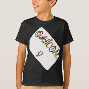 T-shirts Símbolo feminino "OFICIAL" invertido Impressão