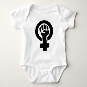 T-shirts Símbolo Feminista de Poder Menina