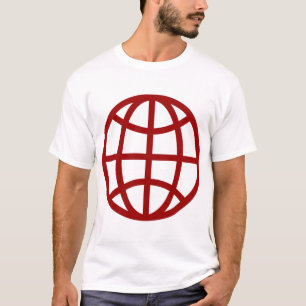 T-shirts Símbolo Global - Ruby Red