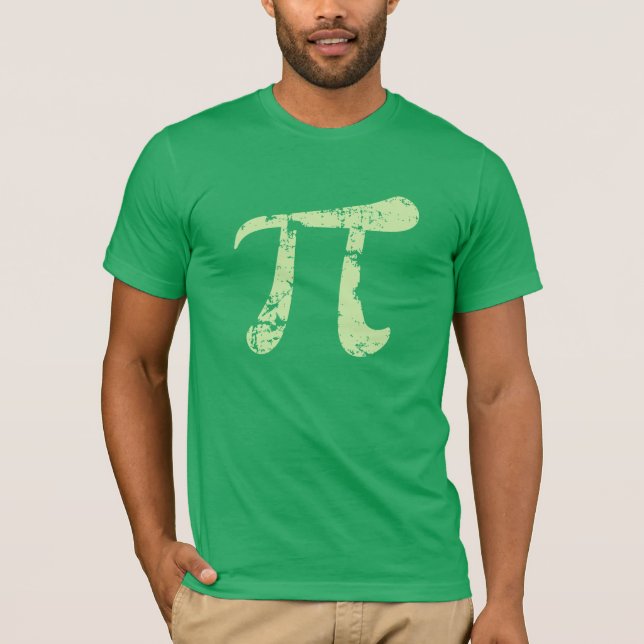 T-shirts Símbolo Grunge Pi (Frente)