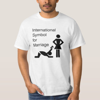 T-shirts Símbolo internacional para o casamento