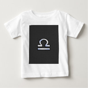 T-shirts Símbolo libra zodiac em decor de fibra de carbono