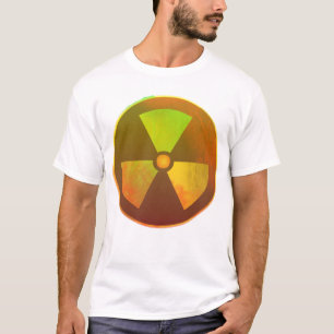 T-shirts Símbolo Nuclear Brilho Radioativo