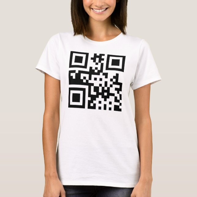 T-shirts Símbolo ☮ Paz - Código QR (Frente)