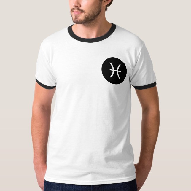 T-shirts Símbolo peixes - Bolso (Frente)