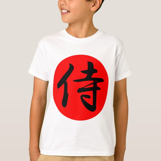 T-shirts Símbolo Samurai Kanji Japonês (Frente)