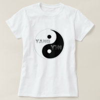 Símbolo Taijitu Yin circular e Yang a branco