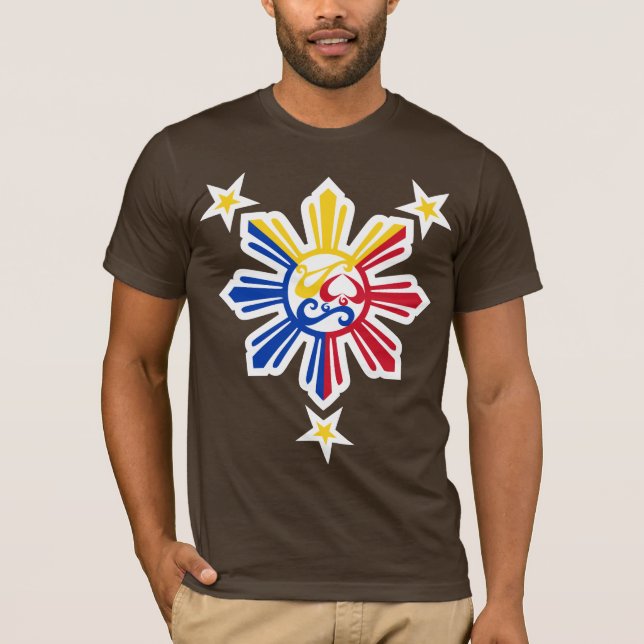 T-shirts Símbolos da história filipino II - branco (Frente)