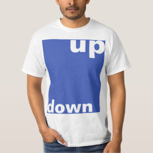 T-shirts Simplesmente design "retângulo azul para cima" + s