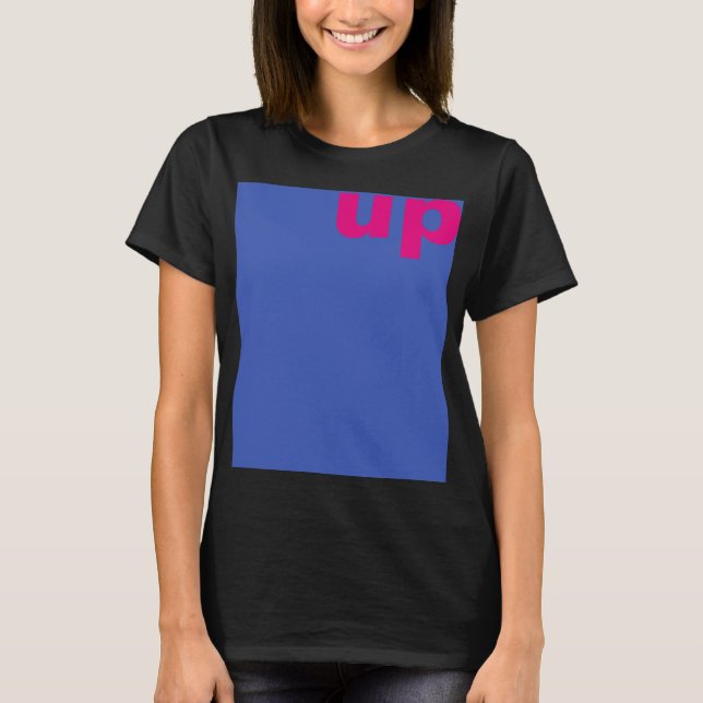 T-shirts Simplesmente design "retângulo azul para cima" + s (Frente)
