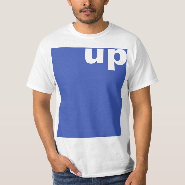 T-shirts Simplesmente design "retângulo azul para cima" + s (Frente)