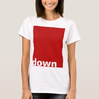 Simplesmente design retângulo vermelho para baixo 