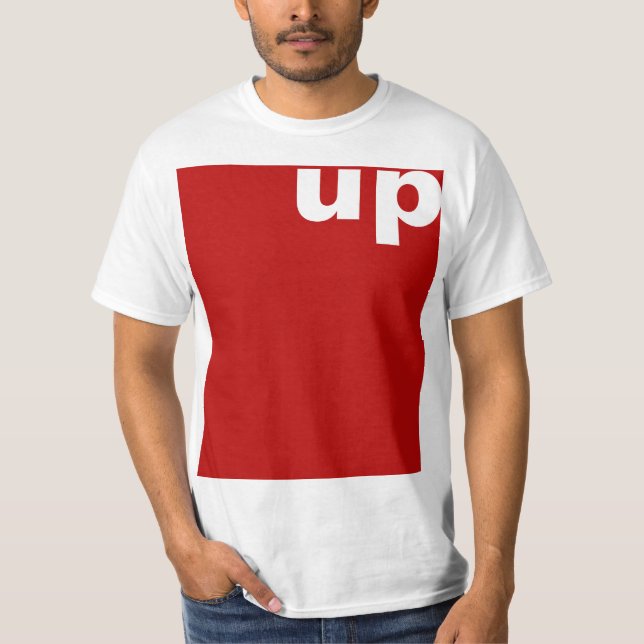 T-shirts Simplesmente design "retângulo vermelho" + suas id (Frente)