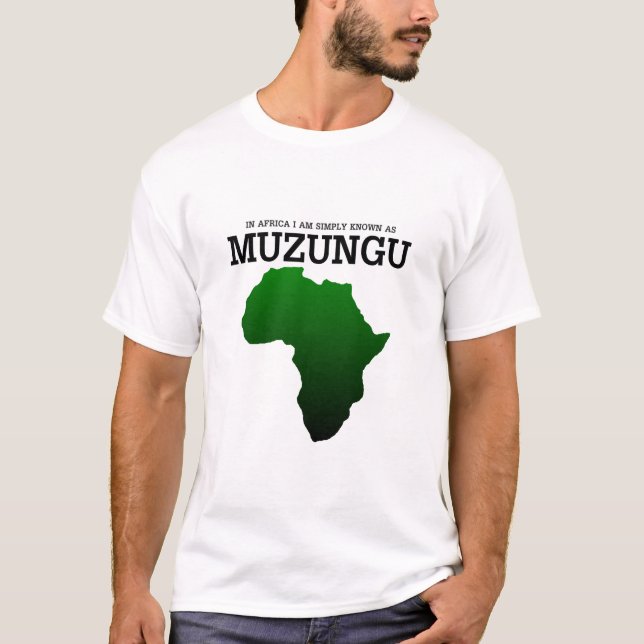 T-shirts simplesmente muzungu (Frente)