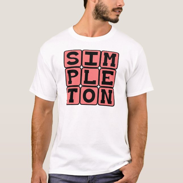 T-shirts Simplório, Pessoa Simples (Frente)