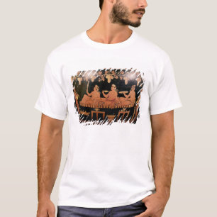 T-shirts Simpósio que mostra três homens que jogam cottab