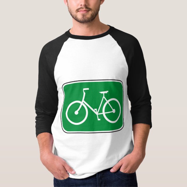 T-shirts Sinal da bicicleta do vintage (Frente)