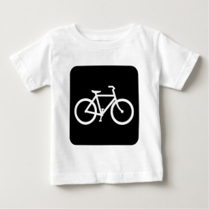 T-shirts Sinal da bicicleta - preto