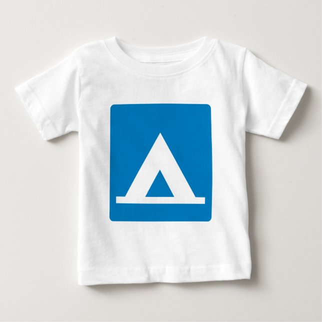 T-shirts Sinal da estrada do acampamento (Frente)