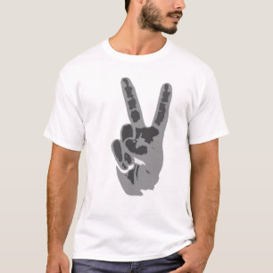 T-shirts sinal da mão da paz